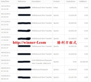 五個月從BET365提款超過10萬美金